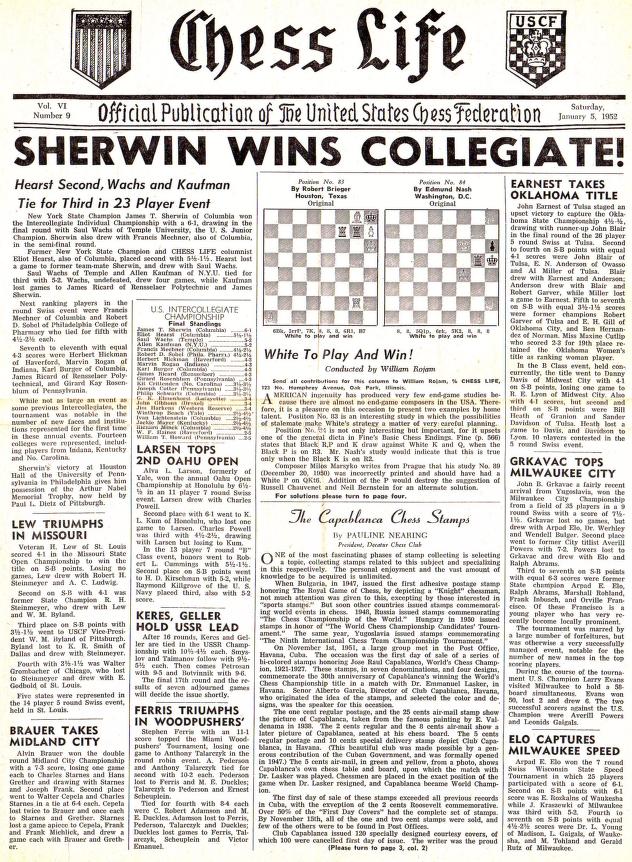 Chess Life 1952 : Free Download, Borrow, and Streaming : Internet Archive